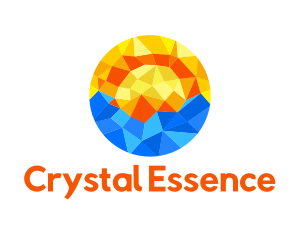 Sunset Beach Crystal logo design