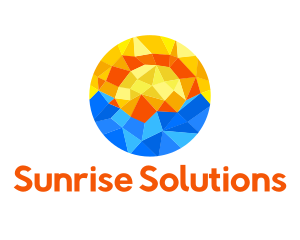 Sunset Beach Crystal logo design