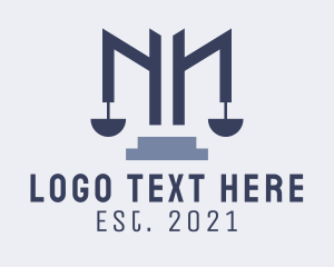 Judge - Blue Scale Law Firm logo design