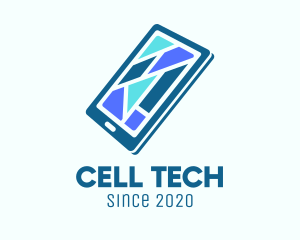 Cell - Modern Mobile Tablet logo design