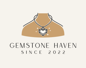 Jewel - Woman Necklace Jeweler logo design