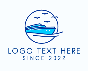 Traveler - Vacation Yacht Travel logo design