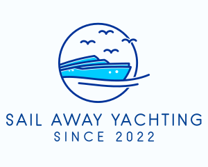 Vacation Yacht Travel logo design