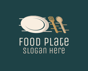 Plate - Plate Fork Spoon logo design