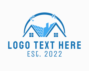 Sanitation - House Roofing Cleaner logo design