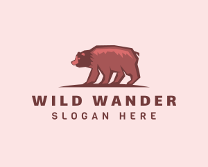 Wildlife Bear Animal logo design