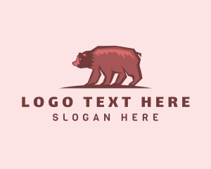 Wildlife Bear Animal Logo