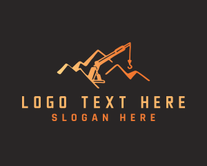 Crane - Mountain Crane Contractor logo design