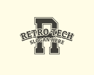 Serif Varsity League logo design