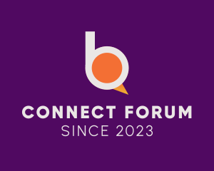 Forum - Chat Letter B logo design