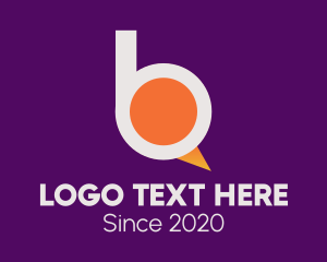 Social Media - Chat Letter B logo design