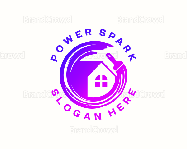House Renovation Paint Logo