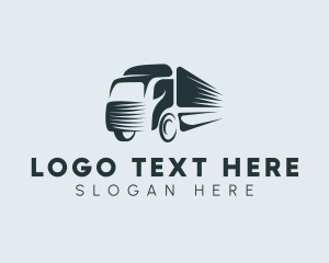 Driving - Automotive Truck Transport logo design