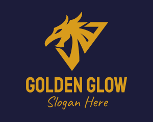 Golden - Golden Eagle Dragon logo design