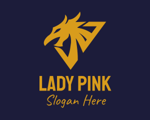 Golden Eagle Dragon logo design