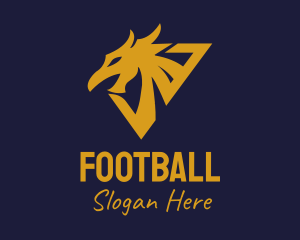 Golden Eagle Dragon logo design