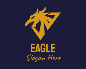 Golden Eagle Dragon logo design