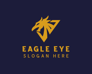 Golden Eagle Dragon logo design