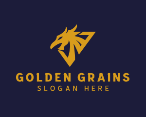 Golden Eagle Dragon logo design