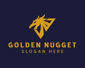 Golden Eagle Dragon logo design