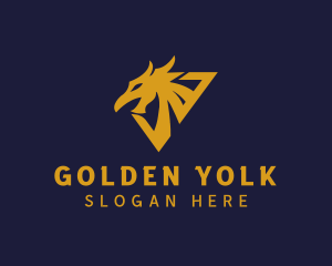 Golden Eagle Dragon logo design