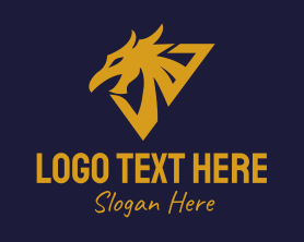 Eagle - Golden Eagle Dragon logo design