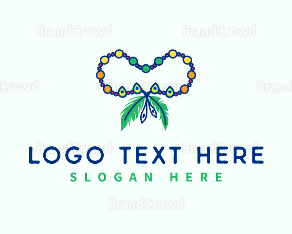 Peacock Feather Beads Logo