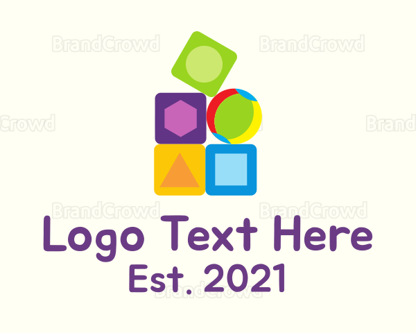 Preschool Toy Blocks Logo