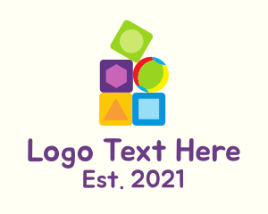 Toy - Preschool Toy Blocks logo design