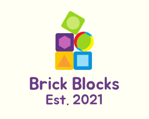 Blocks - Preschool Toy Blocks logo design