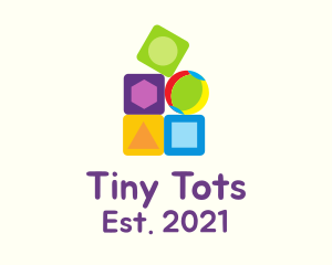Preschooler - Preschool Toy Blocks logo design