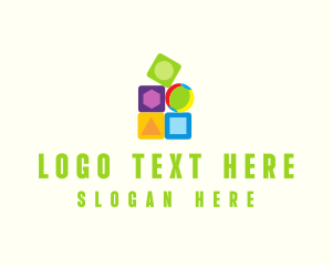 Blocks - Preschool Toy Blocks logo design