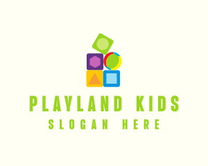 Preschool Toy Blocks logo design