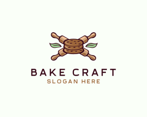 Rolling Pin Cookie  logo design