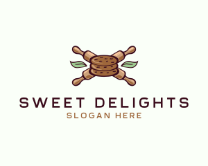 Rolling Pin Cookie  logo design