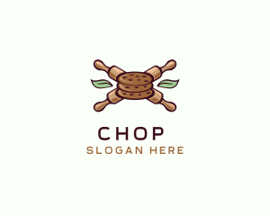 Culinary - Rolling Pin Cookie logo design