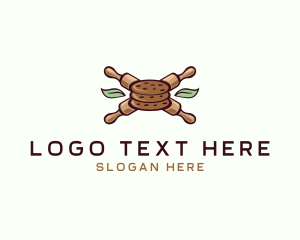 Chef - Rolling Pin Cookie logo design