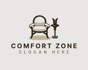 Armchair - Interior Armchair Furniture logo design