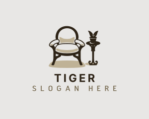 Chair - Interior Armchair Furniture logo design