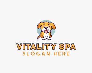 Disc Dog - Puppy Pet Dog logo design