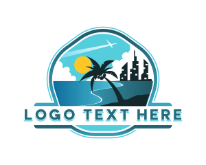 Traveler - Beach Resort Vacation logo design