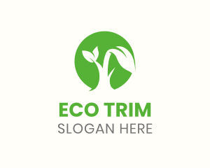 Green Eco Sprout logo design