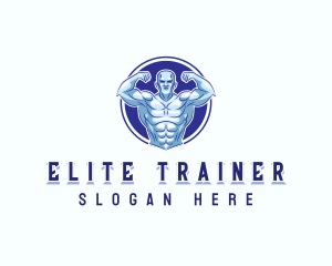 Strong Muscle Man logo design