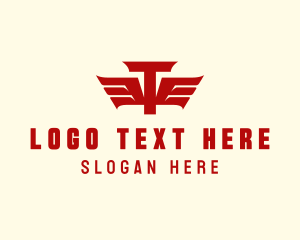 Delivery - Elegant Aviation Wings logo design