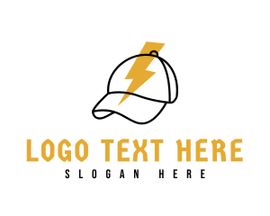 Visor - Thunder Baseball Cap logo design