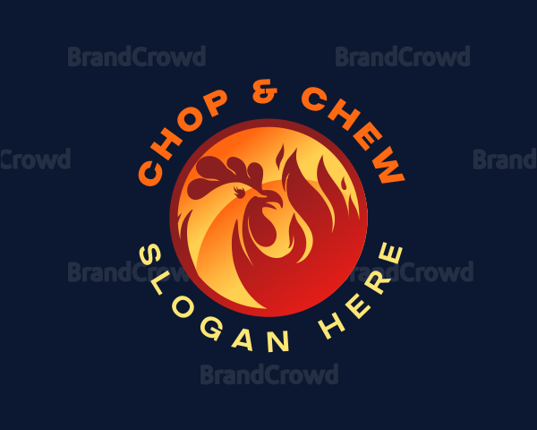 BBQ Hot Roast Chicken Logo