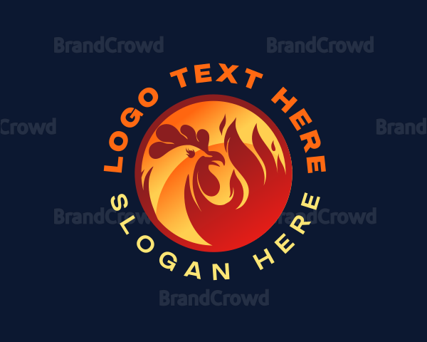 BBQ Hot Roast Chicken Logo