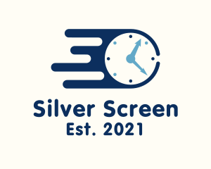 Speed - Blue Fast Clock logo design