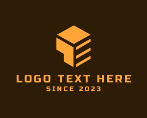 Contractor - Geometric Construction Box logo design
