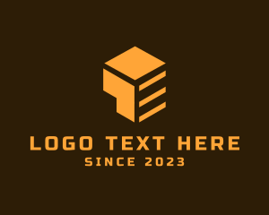 Construction - Geometric Construction Box logo design